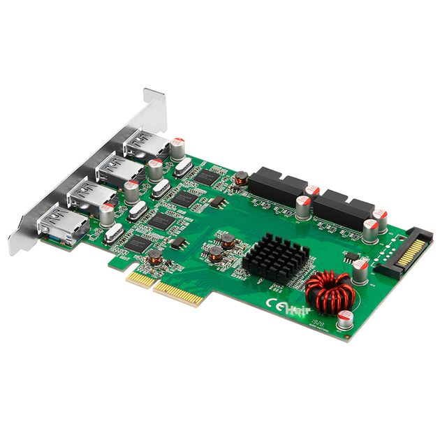 Плата расширения MOGE PCIE X4, 8 портов USB 3.0, 4 независимых канала USB 3.2 Gen1, для промышленных камер, 20 Гбит/с, модель MC2026 - изображение 6