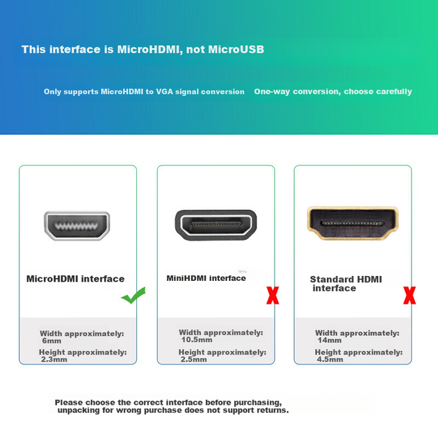 Разветвитель видеосигнала BIAZE HGK4 MicroHDMI на VGA/HDMI - изображение 3