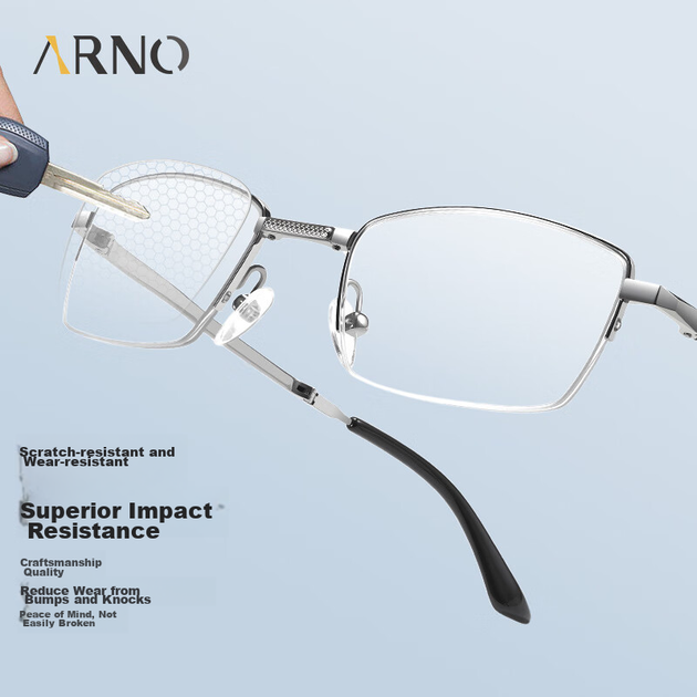 Окуляри для читання ARNO A1015Q біфокальні складані із захистом від синього світла, +2.00 - зображення 6