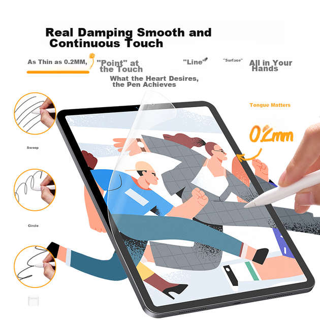 Защитная пленка UGREEN Paper-Like для iPad Pro 12,9 дюймов (2022/2021/2020/2018), планшета Apple, для письма и рисования, матовая, с антибликовым покрытием, Kent Paper Film. - Фото 6 Защитная пленка UGREEN Paper-Like для iPad Pro 12,9 дюймов (2022/2021/2020/2018), планшета Apple, для письма и рисования, матовая, с антибликовым покрытием, Kent Paper Film. - изображение 6