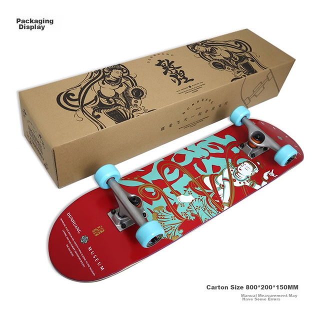 JUSTICE Boiling Point Dunhuang Skateboard Flying Series, професійний чотириколісний скейтборд Double-Kick для дорослих та жінок, Flying Red - зображення 12
