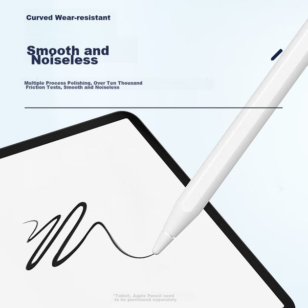 Сумісні змінні наконечники для Apple Pencil від CangHua для стилуса Apple iPad другого/першого покоління/USB-C/Pro, аксесуари для сенсорного пера, 4 оновлені версії - Фото 6 Сумісні змінні наконечники для Apple Pencil від CangHua для стилуса Apple iPad другого/першого покоління/USB-C/Pro, аксесуари для сенсорного пера, 4 оновлені версії - зображення 6