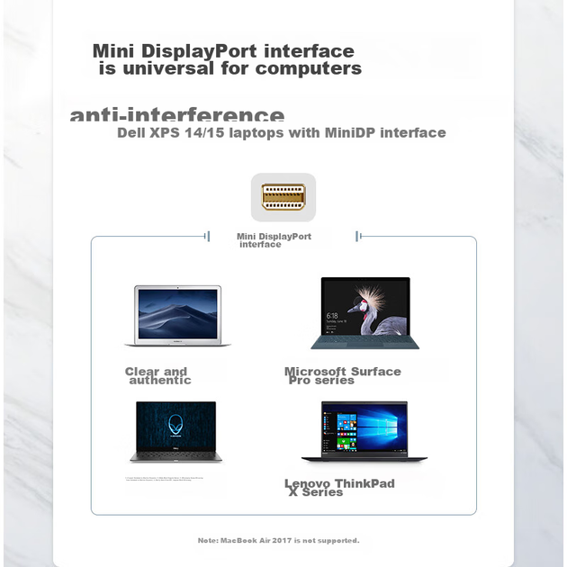Кабель-конвертер UGREEN Mini DP на HDMI/VGA, адаптер док-станции 4K, совместим с Apple и Microsoft, для подключения к монитору и проектору, модель 10439 - Фото 6 Кабель-конвертер UGREEN Mini DP на HDMI/VGA, адаптер док-станции 4K, совместим с Apple и Microsoft, для подключения к монитору и проектору, модель 10439 - изображение 6