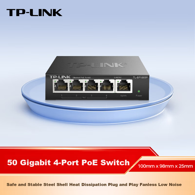 Коммутатор TP-LINK SF1005P на 5 портов 100 Мбит/с с 4 портами PoE неуправляемый - изображение 8
