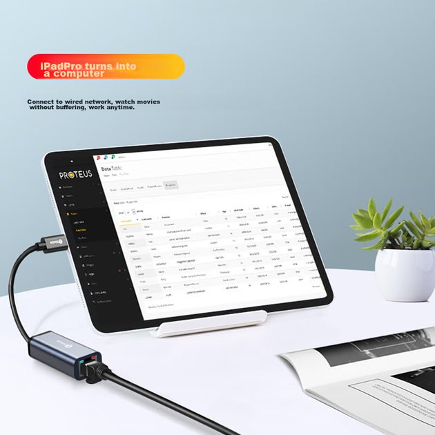 Мережевий адаптер Biaze ZH106 / USB Type-C / Gigabit Ethernet - зображення 4