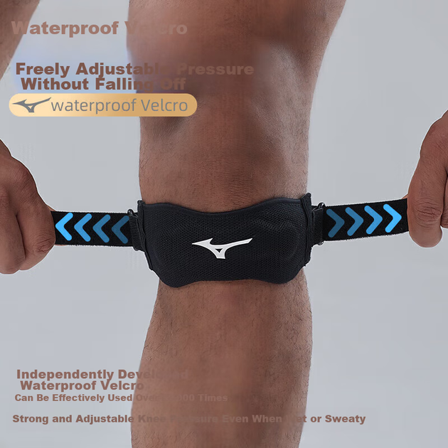Наколенник MIZUNO для мужчин и женщин, наколенник для фитнеса, бега и спорта, защитная экипировка для баскетбола, поддерживающая повязка на мениск, вязаный эластичный ремешок 2558, одна штука - изображение 10