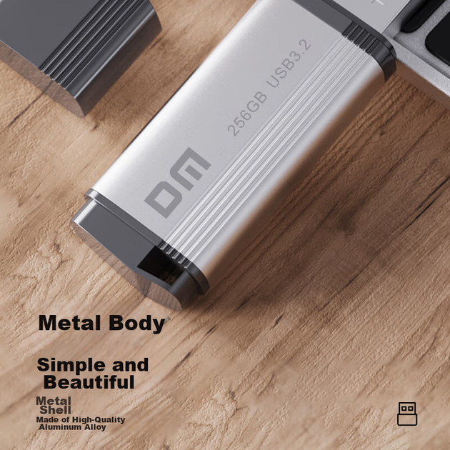 Флеш-накопичувач DM Daimai 256 ГБ USB 3.2 Gen 1, металевий PD196, комп'ютерний USB-накопичувач, автомобільний високошвидкісний флеш-накопичувач, USB-накопичувач для подання тендерної пропозиції - Фото 7 Флеш-накопичувач DM Daimai 256 ГБ USB 3.2 Gen 1, металевий PD196, комп'ютерний USB-накопичувач, автомобільний високошвидкісний флеш-накопичувач, USB-накопичувач для подання тендерної пропозиції - зображення 7
