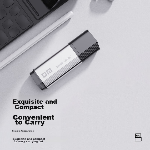 Флеш-накопичувач DM Daimai 256 ГБ USB 3.2 Gen 1, металевий PD196, комп'ютерний USB-накопичувач, автомобільний високошвидкісний флеш-накопичувач, USB-накопичувач для подання тендерної пропозиції - Фото 8 Флеш-накопичувач DM Daimai 256 ГБ USB 3.2 Gen 1, металевий PD196, комп'ютерний USB-накопичувач, автомобільний високошвидкісний флеш-накопичувач, USB-накопичувач для подання тендерної пропозиції - зображення 8