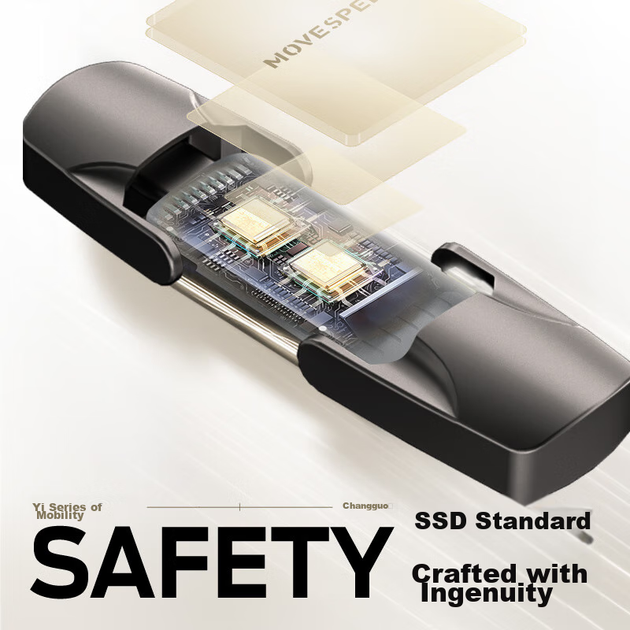 Твердотільний флеш-накопичувач MOVE SPEED 512 ГБ, флеш-накопичувач USB 3.2 Type-C з двома інтерфейсами для використання з телефоном та комп'ютером, висока швидкість читання 1000 МБ/с, Yip Vpro - зображення 10