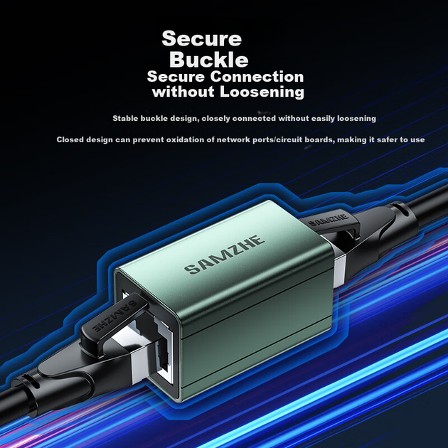 Соединитель витой пари SAMZHE SZ-LZT05 RJ-45 Cat 5 и Cat 6 сквозной 5 шт. - изображение 3