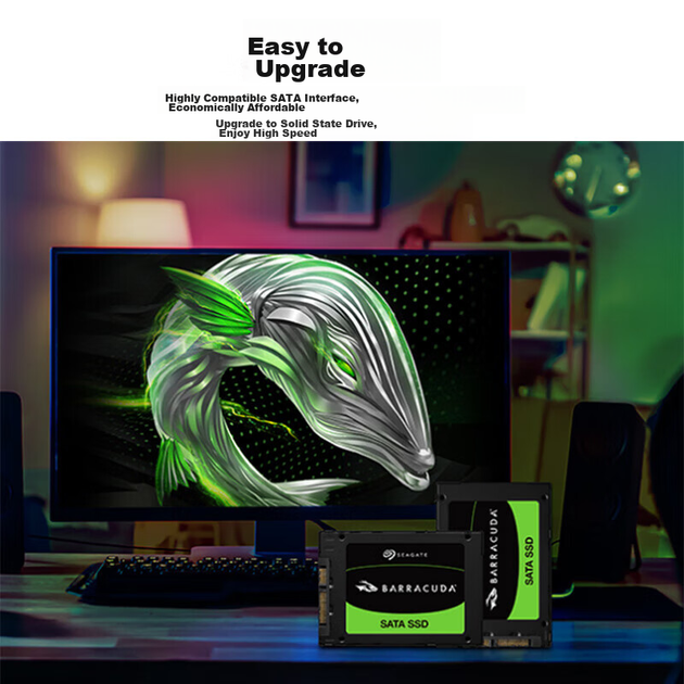 Твердотельный накопитель SEAGATE 1 ТБ SSD с интерфейсом SATA 3.0 для настольных компьютеров и ноутбуков. Скорость чтения до 540 МБ/с. SEAGATE Ku Yu - изображение 9