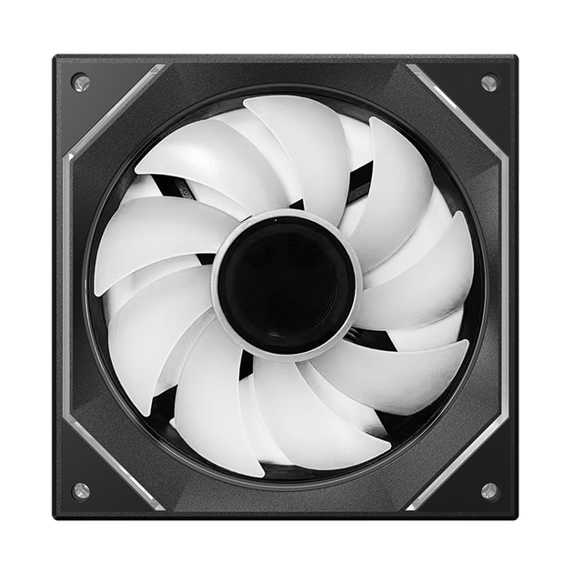 Вентилятор COUGAR Lingjing V2 Black 12 см, ARGB/5V3P RGB синхронізація, невеликий 4-контактний ШІМ-регулятор швидкості, гідравлічний підшипник, стандартна амортизаційна накладка - зображення 9