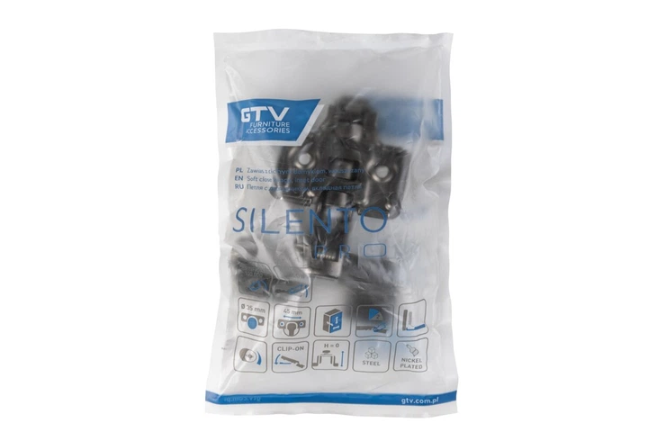 Завіс внутрішній GTV SILENTO PRO з доводчиком чорний - изображение 6