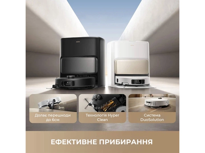 Пилосос робот миючий з базою Mova V50 Ultra Complete Black (RLV72LE-1-bl) - зображення 3