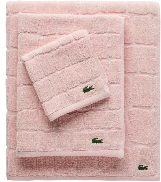 Хлопковое полотенце Lacoste для ванной 142х76 см Розовое (1161264511) - изображение 4