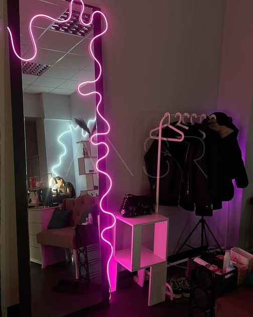 Гнучкий неон FlexGlow LUX 220V рожевого кольору 10 метрів - зображення 5