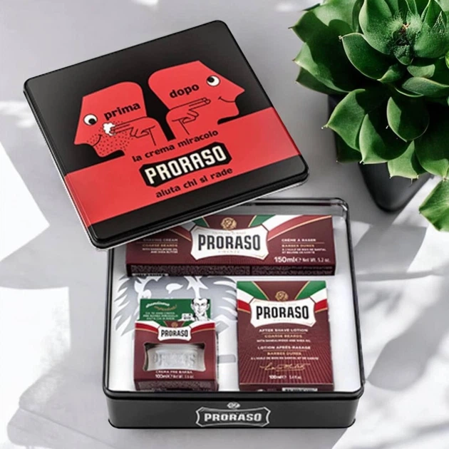 Набор для бритья Proraso Vintage Selection Primadopo 3 в 1 - Фото 1 Набор для бритья Proraso Vintage Selection Primadopo 3 в 1 - изображение 1