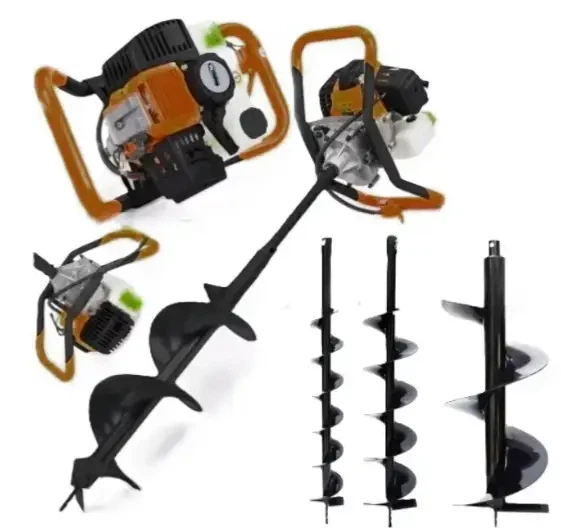 Бензиновый мотобур Boxer BX122 52 см3 5 2 лс 7000 об мин со шнеками 150 200 250 мм и удлинителем 50 см для бурения грунта установки заборов и посадки деревьев - изображение 5