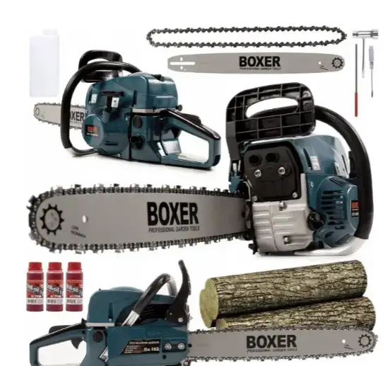 Бензопила BOXER BX102 52 см³ 5.9 кВт шина 45 см двухтактная цепная пила с двумя шинами и двумя цепями - изображение 10