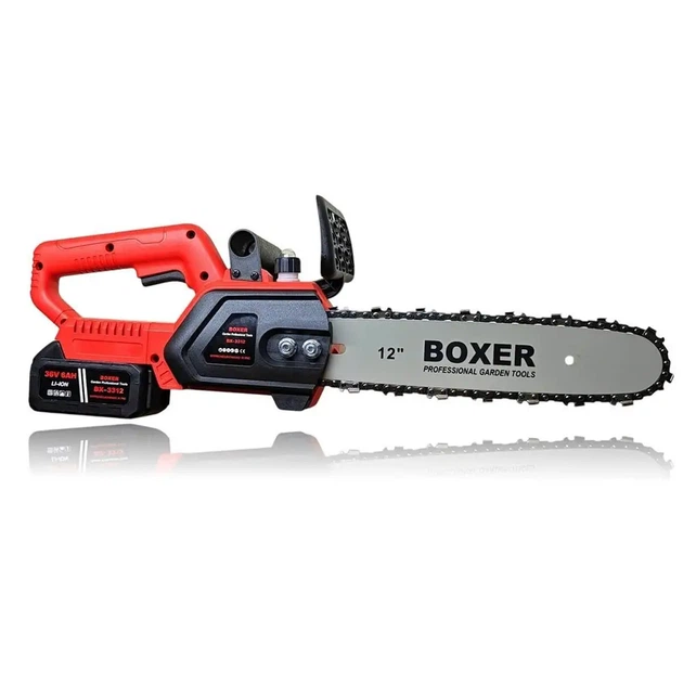 Аккумуляторная цепная пила BOXER BX3312 24 В 6 Ач шина 30 см бесщеточный двигатель с двумя аккумуляторами в кейсе - изображение 6