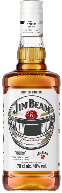 Виски бурбон Jim Beam White Cadillac F1 0.7 л 40% (5010278100826U) - Фото 1 Виски бурбон Jim Beam White Cadillac F1 0.7 л 40% (5010278100826U) - изображение 1