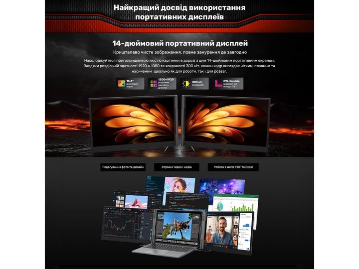 Монитор Blackview DCM6 Dual Screen (BVDCM6) - изображение 7