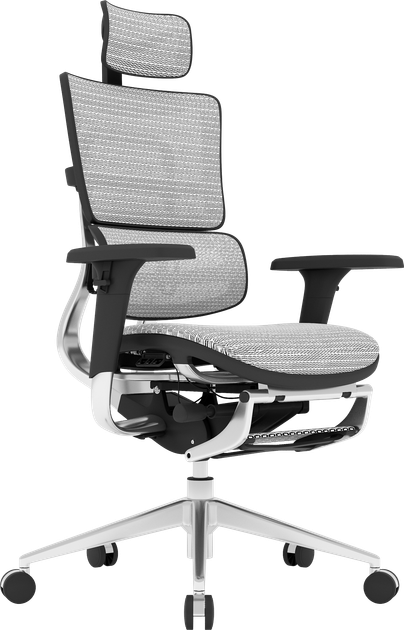 Офисное эргономичное кресло GT Racer X-802L Light Gray (W17-1 - Фото 1 Офисное эргономичное кресло GT Racer X-802L Light Gray (W17-1 - изображение 1