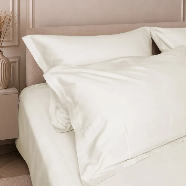 Комплект постельного белья Mirson Семейный 2 x 160 x 220 см №09 Milk Tencel (2200013881445) - Фото 2 Комплект постельного белья Mirson Семейный 2 x 160 x 220 см №09 Milk Tencel (2200013881445) - изображение 2