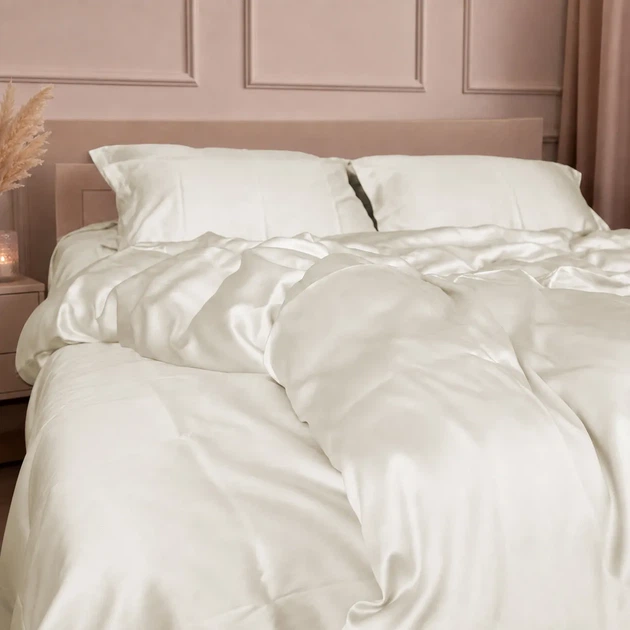 Комплект постельного белья Mirson Семейный 2 x 160 x 220 см №09 Milk Tencel (2200013881445) - Фото 3 Комплект постельного белья Mirson Семейный 2 x 160 x 220 см №09 Milk Tencel (2200013881445) - изображение 3
