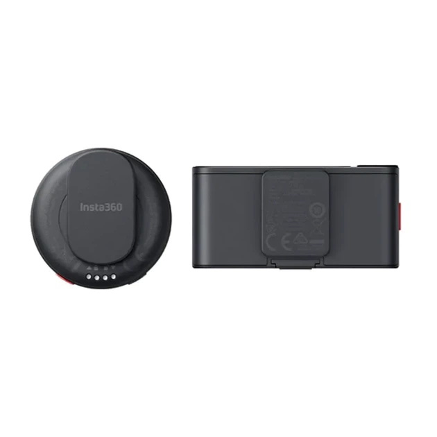 Беспроводная микрофонная система Insta360 Mic Pro (2TX+1RX) с E-Ink дисплеем для камеры и телефона, Черная - изображение 4