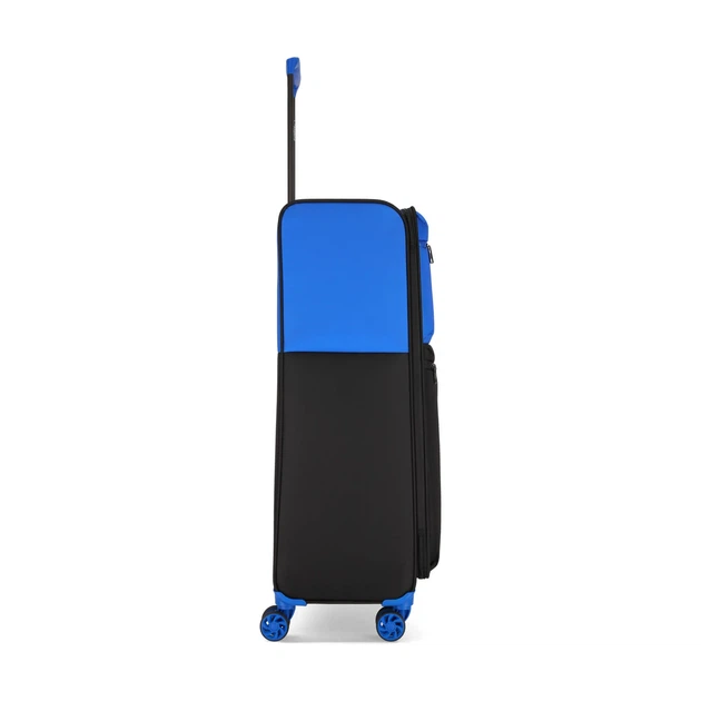 Чемодан Bagland Stella L 77 л полиэстер 900D PVC синий - изображение 5