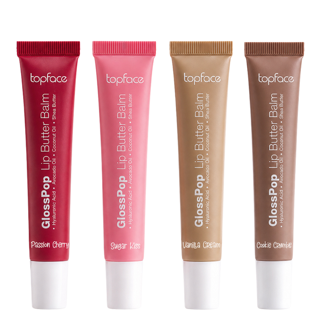 Блиск-бальзам для губ TopFace Gloss Pop Lip Butter Balm PT161, 002 Cookie Crumble, коричневий - Фото 3 Блиск-бальзам для губ TopFace Gloss Pop Lip Butter Balm PT161, 002 Cookie Crumble, коричневий - зображення 3