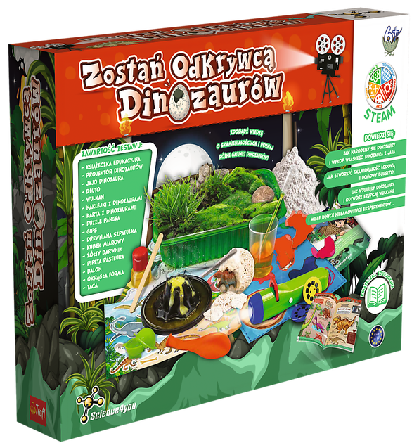 Zestaw doświadczalny Trefl S4Y Zostań Odkrywcą Dinozaurów XL (61964) (5900511619645) - obraz 2