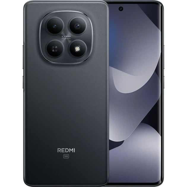 Смартфон Xiaomi Redmi Note 15 5G 8/256GB Midnight Black (with charger) (Global Version) - Фото 1 Смартфон Xiaomi Redmi Note 15 5G 8/256GB Midnight Black (with charger) (Global Version) - изображение 1
