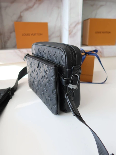 Сумка чоловіча месенджер Louis Vuitton Trio Messenger чорна (155) - изображение 2