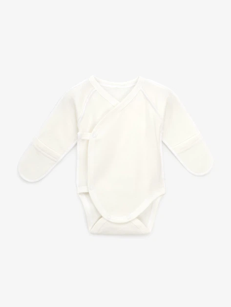 Боді на запах для малюків Тімі Т12/1-Фт56 56 см Молочний shop (4820000253512) - Фото 1 Боді на запах для малюків Тімі Т12/1-Фт56 56 см Молочний shop (4820000253512) - изображение 1