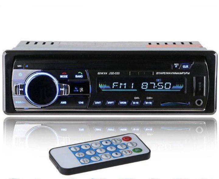 Автомагнитола JSD-520 520BT с Bluetooth, встроенным микрофоном, FM-радио, двумя USB, поддержкой SD/MMC, пультом ДУ, эквалайзером и 4-канальным аудиовыходом - изображение 5