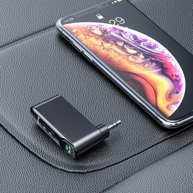 Bluetooth-ресивер Baseus BSBA-02 AUX 3.5 мм беспроводной черный - Фото 7 Bluetooth-ресивер Baseus BSBA-02 AUX 3.5 мм беспроводной черный - изображение 7