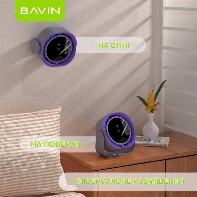 Вентилятор аккумуляторный Bavin BF-005 High-Speed FUN 3000RPM Pink - изображение 3