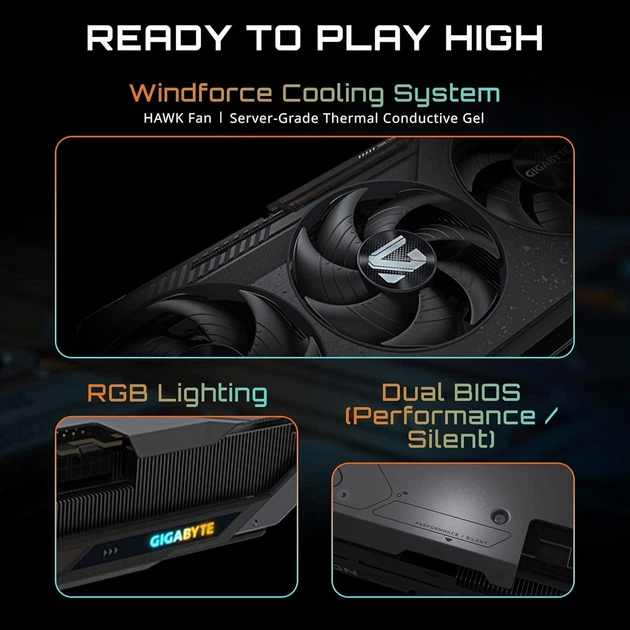 Відеокарта GIGABYTE Radeon RX 9070 GAMING OC 16G (GV-R9070GAMING OC-16GD) - Фото 5 Відеокарта GIGABYTE Radeon RX 9070 GAMING OC 16G (GV-R9070GAMING OC-16GD) - изображение 5
