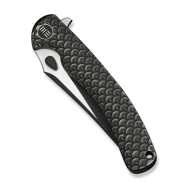 Ніж складаний туристичний Weknife Dracarys, (9.1 см) Böhler M390 / титан 6AL4V чорний - зображення 6