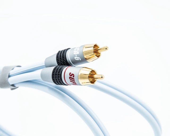 Міжблочний аудіокабель Supra DUAL 2RCA-2RCA Audio 1.5 м Ice Blue - изображение 5