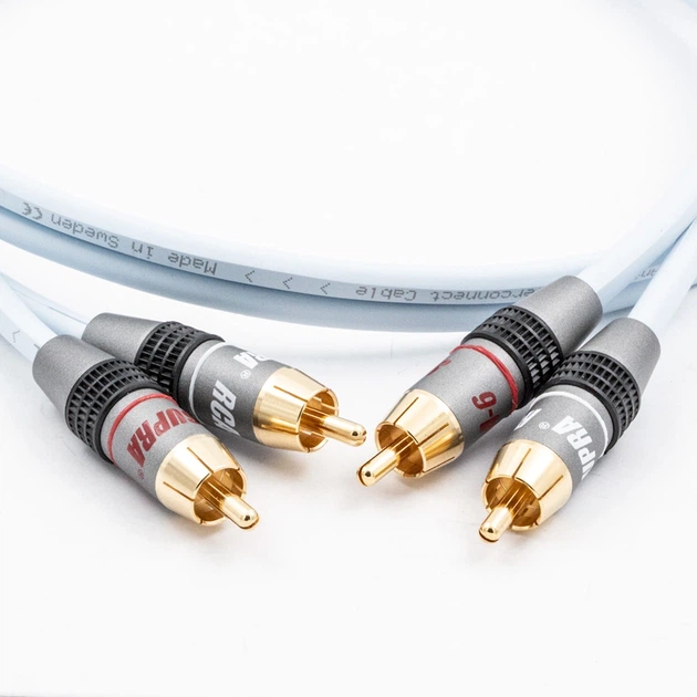 Міжблочний аудіокабель Supra DUAL 2RCA-2RCA Audio 1.5 м Ice Blue - изображение 6