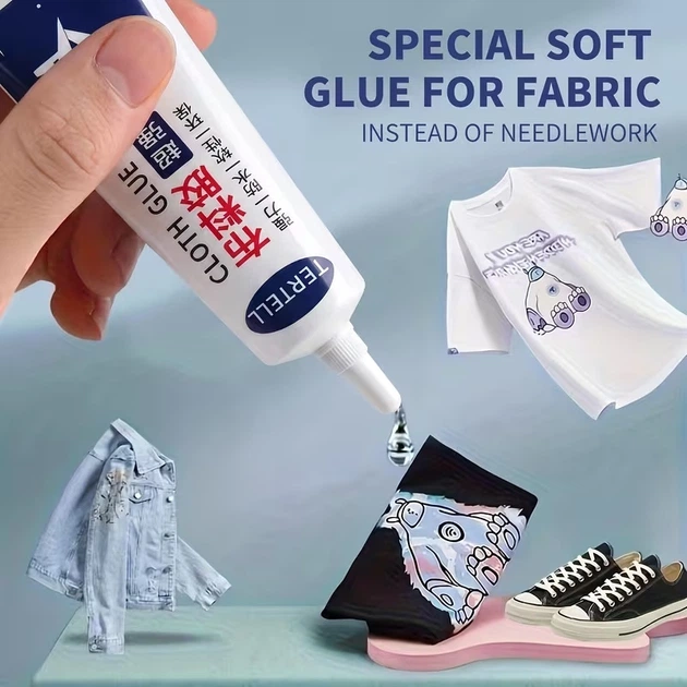 Багатофункціональний клей-гель для тканини та шкіри TERTELL Cloth Glue (60 мл) — прозорий водостійкий рiдкий клей для ремонту одягу, взуття, меблевої оббивки, куртки, сумок та автокрісел - изображение 4