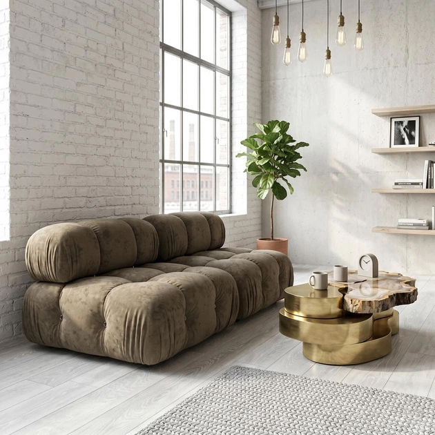 Модульний диван Bradley 90×90×70 см Coffee Brown (спинка) - зображення 5