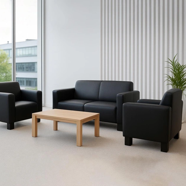 Диван Kansas 150×75×88 см екошкіра Soft Black - изображение 6