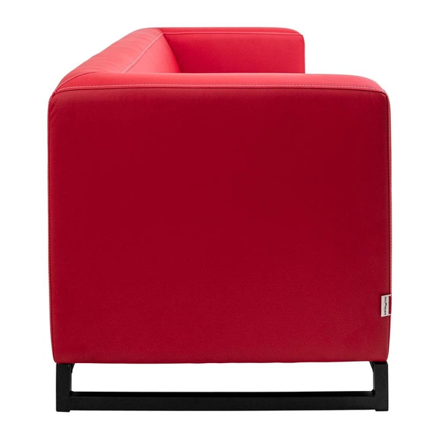 Диван Space 210×76×76 см екошкіра Black & Red (металевий каркас) - изображение 3