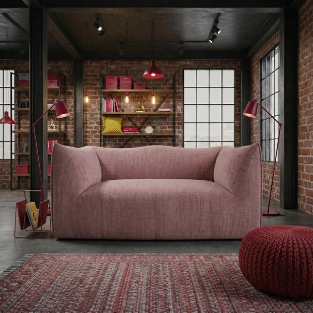 Диван Lotos Light Pink 172×87×82 см - зображення 7