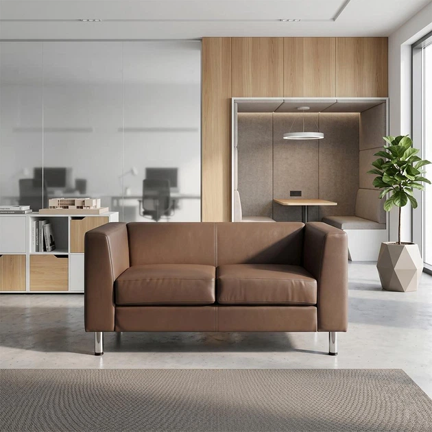 Диван Morgan 145×77×70 см екошкіра Coffee Brown - зображення 5