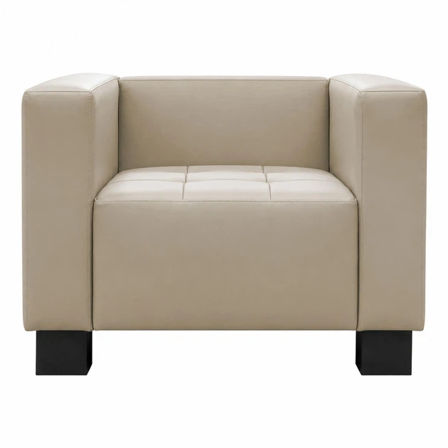 Диван Space 90×76×76 см екошкіра Cream Beige - зображення 2
